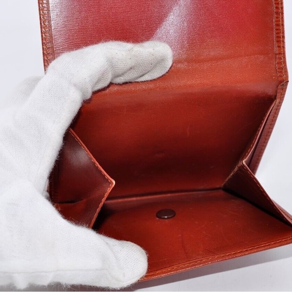 Louis Vuitton LV Epi Compact Tri-Fold Wallet Leather Used Authentic - Picture 6 of 9